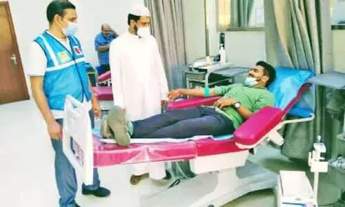 കെ.​​െഎ.​സി വി​ഖാ​യ മെ​ഡി​ക്ക​ല്‍ വി​ങ്​ ര​ക്ത​ദാ​ന ക്യാ​മ്പ് സം​ഘ​ടി​പ്പി​ച്ചു