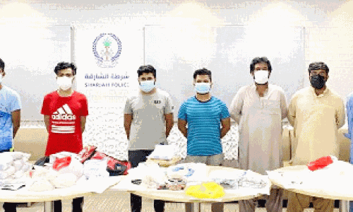 ഷാർജയിൽ വന്‍ മയക്കുമരുന്ന് വേട്ട; ഏഴുപേര്‍ പിടിയില്‍