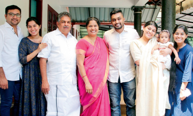 saji cherian and family saji cherian and family