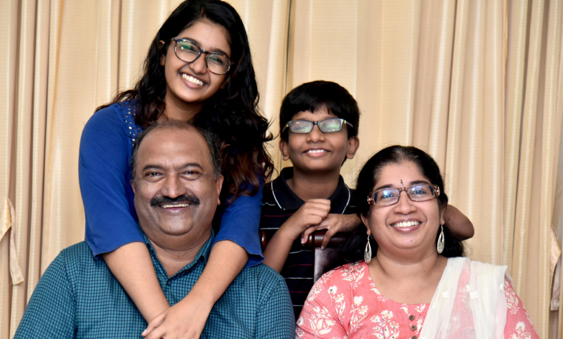 KN Balagopal and family KN Balagopal and family