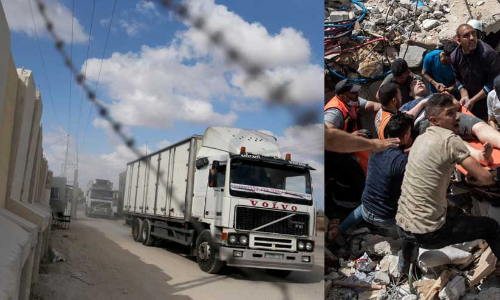 ഗസ്സയെ സഹായിക്കുന്നവരുടെ വഴിമുടക്കി ഇസ്രായേൽ; അതിർത്തികൾ അടച്ചു, ട്രക്കുകൾ പാതിവഴിയിൽ കുടുങ്ങി