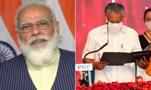 മുഖ്യമന്ത്രിക്ക് ആശംസ നേർന്ന് പ്രധാനമന്ത്രി