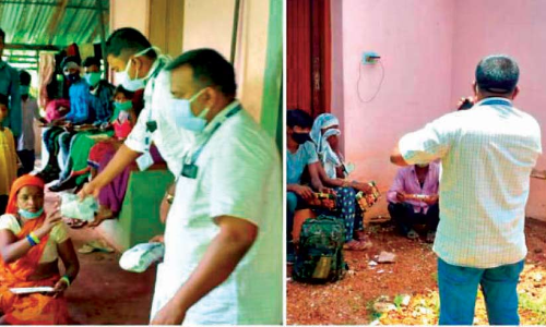 കാ​ൽ​ന​ട​യാ​യി പാ​ല​ക്കാ​േ​ട്ട​ക്ക്; സാ​ന്ത്വ​ന​മാ​യി കൂ​ട്ടി​ല​ങ്ങാ​ടി പ​ഞ്ചാ​യ​ത്ത് ഭ​ര​ണ​സ​മി​തി