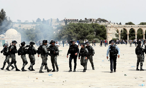 വെടിനിർത്തലിനു പിന്നാലെ മസ്​ജിദുൽ അഖ്​സയിൽ ഇസ്രായേൽ അക്രമം -VIDEO