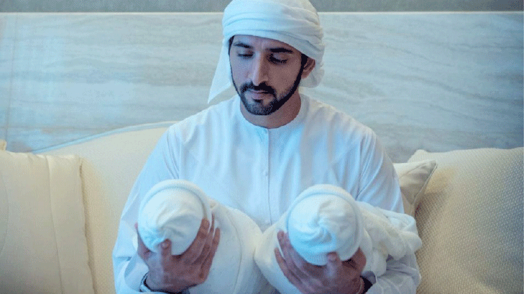 ശൈഖയും റാശിദും; ശൈഖ്​ ഹംദാന്​ ഇരട്ടക്കുട്ടികൾ