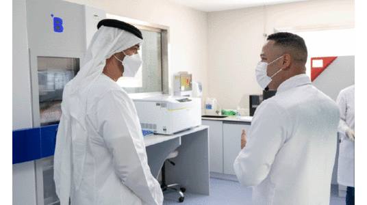 ശൈഖ് മുഹമ്മദ് ബിൻ സായിദ് സ്​റ്റെം സെൽ സെൻറർ സന്ദർശിച്ചു