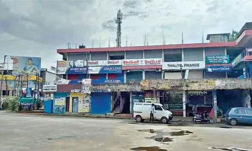 closed buildings in lockdown