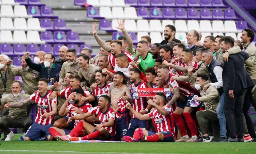 atletico madrid with LaLiga championship atletico madrid with LaLiga championship