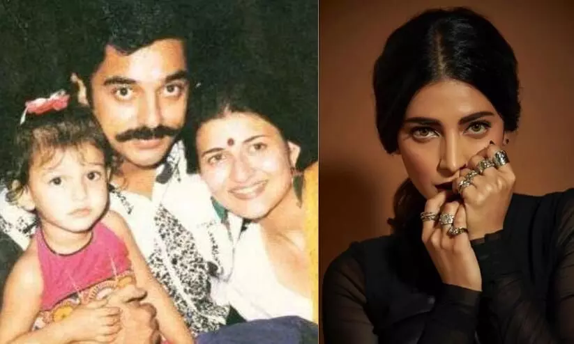 shruti haasan and Family