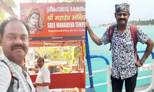 99% മുസ്​ലിം സമുദായം തിങ്ങിപ്പാർക്കുന്ന കവരത്തിയിലെ സുന്ദരമായ ശിവക്ഷേത്രം; ലക്ഷദ്വീപിന്​ ഐക്യദാർഢ്യവുമായുള്ള മലയാളി യാത്രിക​െൻറ അനുഭവം വൈറൽ