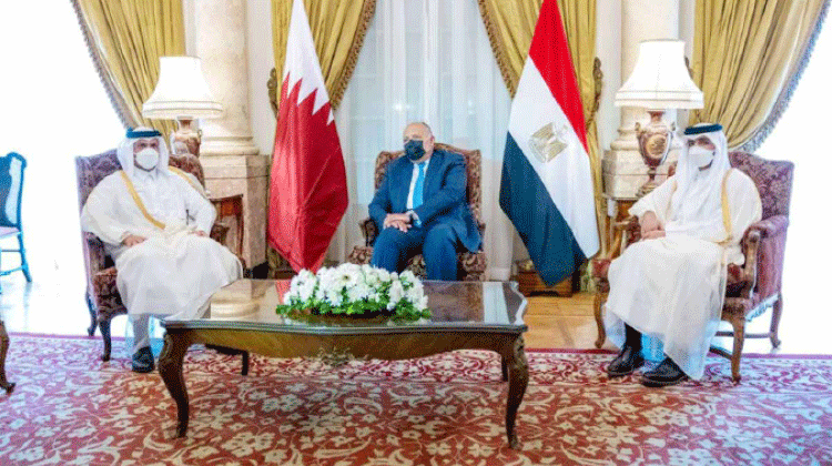 ഖത്തർ-ഈജിപ്ത് വിദേശകാര്യമന്ത്രിമാർ കൂടിക്കാഴ്ച നടത്തി ഖത്തർ-ഈജിപ്ത് വിദേശകാര്യമന്ത്രിമാർ കൂടിക്കാഴ്ച നടത്തി