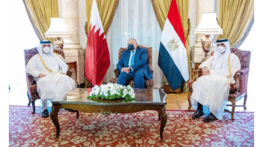 ഖ​ത്ത​ർ-​ഈ​ജി​പ്​​ത്​ വി​ദേ​ശ​കാ​ര്യ​മ​ന്ത്രി​മാ​ർ കൂ​ടി​ക്കാ​ഴ്​​ച ന​ട​ത്തി