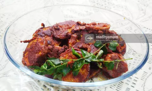 Vazhuthana Fry or brinjal fry