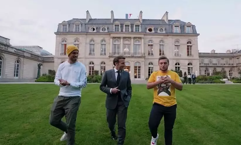 Macron and Youtubers