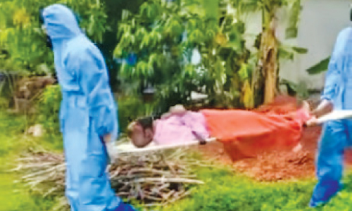 covid patient shifted to hospital