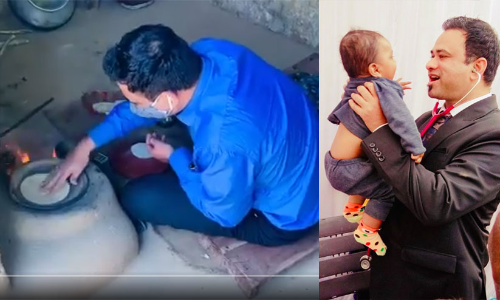 കുടിലിൽ ചപ്പാത്തി ചുട്ട് ഡോ. കഫീൽ ഖാൻ; ഈ യാത്ര ഇന്ത്യയുടെ ഹൃദയങ്ങളിലേക്ക്​ -VIDEO