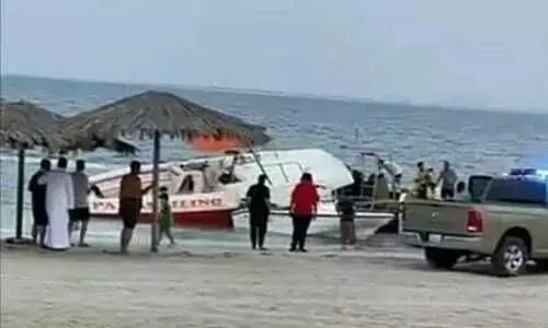 ജുബൈൽ ഫനാതീർ ബീച്ചിൽ വിനോദ നൗകകൾ കൂട്ടിയിടിച്ച് ഒരാൾ മരിച്ചു