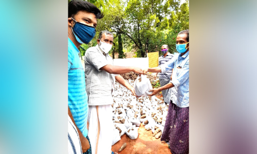 കർഷകർക്ക്​ സഹായം, ​േകാവിഡ്​ ബാധിതർക്കും;  വിതരണം ചെയ്​തത്​ പതിനയ്യായിരം കിലോ കപ്പ