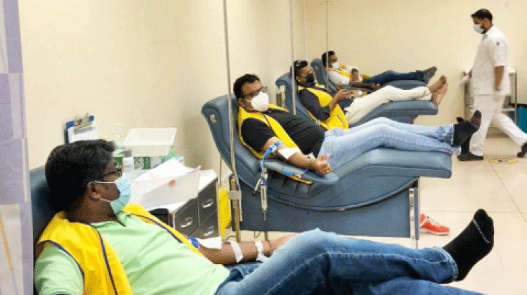 ല​​യ​​ൺ​​സ് ക്ല​​ബ്​ ര​​ക്ത​​ദാ​​ന ക്യാ​​മ്പ്