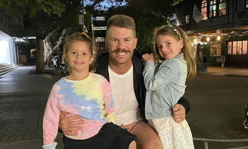 david warner with kids david warner with kids