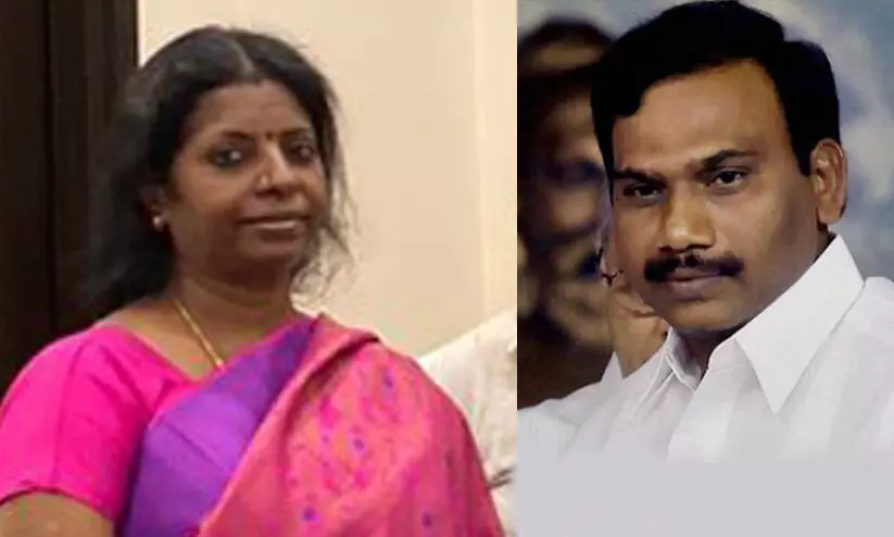 ഡി.എം.കെ നേതാവ് എ രാജയുടെ ഭാര്യ പരമേശ്വരി അന്തരിച്ചു ഡി.എം.കെ നേതാവ് എ രാജയുടെ ഭാര്യ പരമേശ്വരി അന്തരിച്ചു