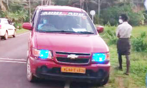 കോവിഡ്​ നിയ​ന്ത്രണ പരിശോധനക്കിറങ്ങിയ സെക്ടറല്‍ മജിസ്‌ട്രേട്ടി​െൻറ വാഹനത്തിന് അള്ളുവെച്ചു; രണ്ടുപേർ അറസ്​റ്റിൽ