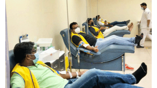 ല​​യ​​ൺ​​സ് ക്ല​​ബ്​ ര​​ക്ത​​ദാ​​ന ക്യാ​​മ്പ്