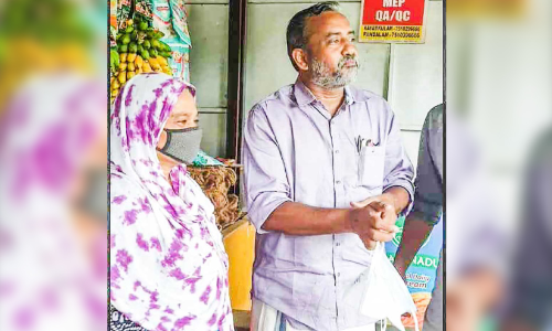 minister p prasad meet his classmate