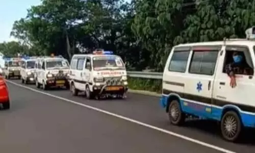 സൈറൻ മുഴക്കി വിലാപയാ​ത്ര; ആംബുലൻസ്​ ഡ്രൈവർമാർക്കെതിരെ കേസ്​