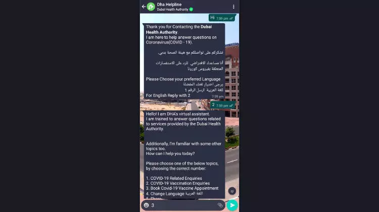 ഒരു ഹായ്​ മതി, വാക്​സിൻ ബുക്ക്​ ചെയ്യാം