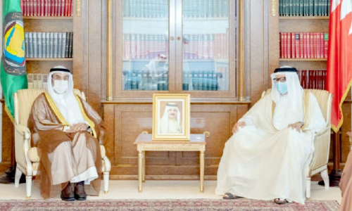 വിദേശകാര്യ മന്ത്രി ജി.സി.സി സെക്രട്ടറി ജനറലിനെ സ്വീകരിച്ചു