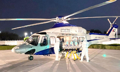 ഡെൽമ ദ്വീപിൽനിന്ന് കോവിഡ് രോഗിയെ ഹെലികോപ്​ടറിൽ ആശുപത്രിയിലെത്തിച്ചു