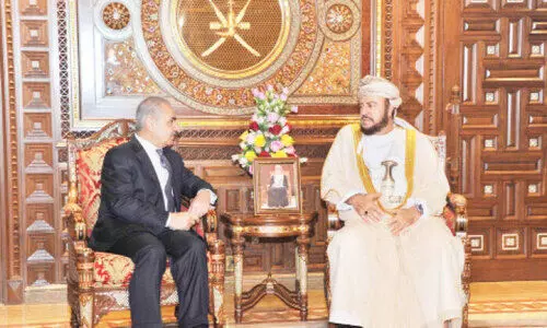 സയ്യിദ്​ അസ്​അദ്​ ഫലസ്​തീൻ പ്രധാനമന്ത്രിയുമായി കൂടിക്കാഴ്​ച നടത്തി