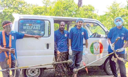 ടീം ​വെ​ല്‍ഫെ​യ​ര്‍ ശു​ചീ​ക​ര​ണം ന​ട​ത്തി