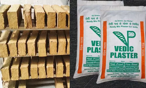 ചാണകത്തിൽ നിന്ന് ഇഷ്ടികയും സിമന്‍റും പെയിന്‍റും നിർമിച്ച്​ ഹരിയാന പ്രഫസർ