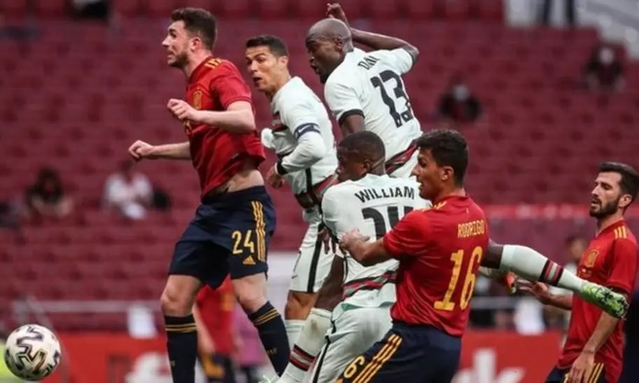 സൗഹൃദത്തിൽ സ്പെയിനിനെ പൂട്ടി പോർച്ചുഗൽ; ഇറ്റലിക്ക് വമ്പൻ ജയം സൗഹൃദത്തിൽ സ്പെയിനിനെ പൂട്ടി പോർച്ചുഗൽ; ഇറ്റലിക്ക് വമ്പൻ ജയം