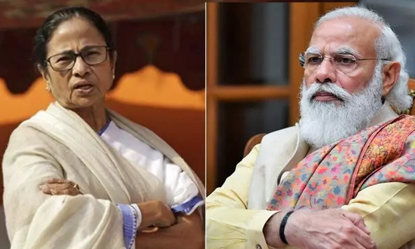 mamata banerjee and Naredra modi mamata banerjee and Naredra modi