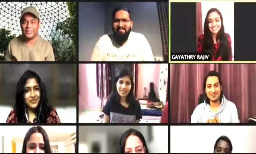 gayatri in AR Rahmans online competition gayatri in AR Rahmans online competition