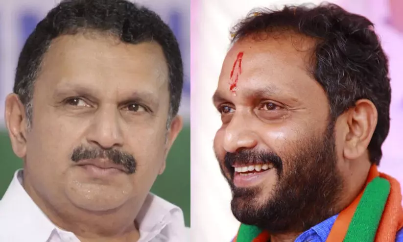 കോഴിക്കോട്ടെയും മലപ്പുറത്തെയും ഗൾഫ് രാജ്യങ്ങളിലേയും മോദിവിരുദ്ധ പണച്ചാക്കുകളിൽ നിന്ന് പത്തുകോടിയിലധികം പിരിച്ചു; മുരളീധരനെതിരെ ആരോപണവുമായി സുരേന്ദ്രൻ കോഴിക്കോട്ടെയും മലപ്പുറത്തെയും ഗൾഫ് രാജ്യങ്ങളിലേയും മോദിവിരുദ്ധ പണച്ചാക്കുകളിൽ നിന്ന് പത്തുകോടിയിലധികം പിരിച്ചു; മുരളീധരനെതിരെ ആരോപണവുമായി സുരേന്ദ്രൻ