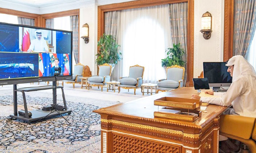 ആഗോള വെല്ലുവിളികൾ നേരിടാൻ ഒരുമിച്ച്​ നിൽക്കണം –അമീർ