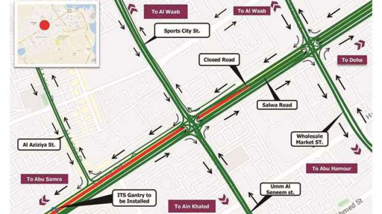 സ​ൽ​വാ റോ​ഡി​ൽ ഗ​താ​ഗ​ത​നി​യ​ന്ത്ര​ണം