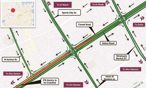 സ​ൽ​വാ റോ​ഡി​ൽ ഗ​താ​ഗ​ത​നി​യ​ന്ത്ര​ണം