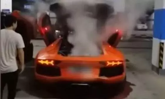 Watch: Man uses Lamborghini to barbeque meat. Yes
