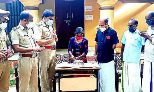 Police celebrate Sreelakshmis birthday