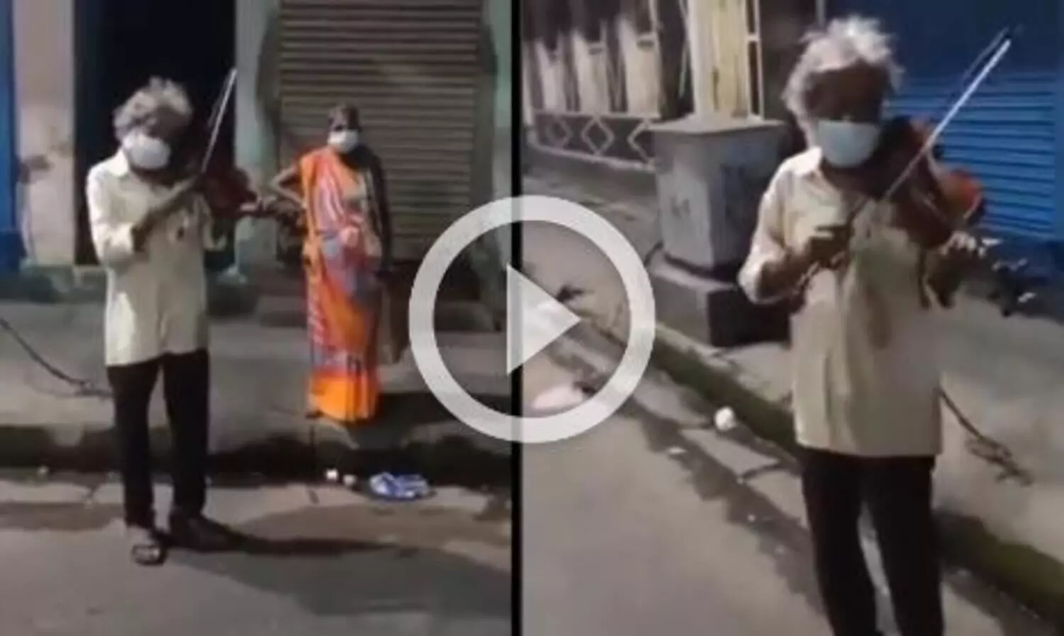 ദിവാന ഹുവ ബാദൽ....വയലിനിൽ പഴയ ബോളിവുഡ് ഗാനം മനോഹരമായി വായിക്കുന്ന വൃദ്ധൻ