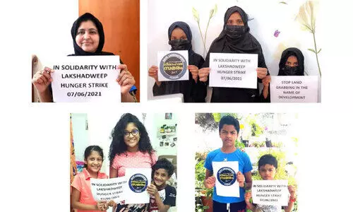 ജന്മനാടിന്​ ഐക്യദാർഢ്യം: നിരാഹാരവുമായി യു.എ.ഇയിലെ ലക്ഷദ്വീപുകാർ