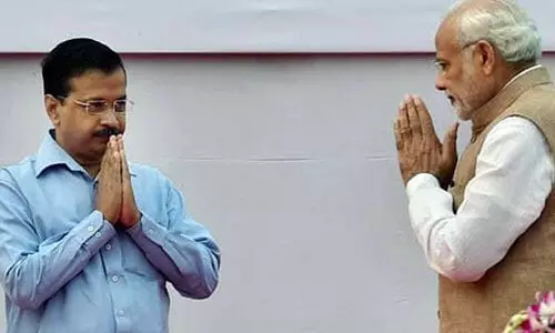 വാതിൽപ്പടി റേഷൻ വിതരണം; അനുമതി നൽകണമെന്നാവശ്യപ്പെട്ട്​ മോദിക്ക്​ കെജ്​രിവാളി​െൻറ കത്ത്​