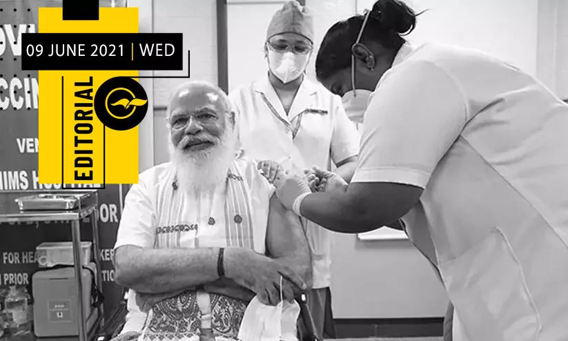 മോദിയുടെ തിരുത്തിയ വാക്സിൻ നയം മോദിയുടെ തിരുത്തിയ വാക്സിൻ നയം