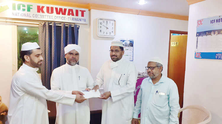 ഓക്സിജൻ പ്ലാൻറ്: ജലീബ് സെൻട്രൽ വിഹിതം കൈമാറി ഓക്സിജൻ പ്ലാൻറ്: ജലീബ് സെൻട്രൽ വിഹിതം കൈമാറി