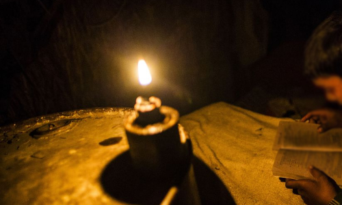 study with help of lamp